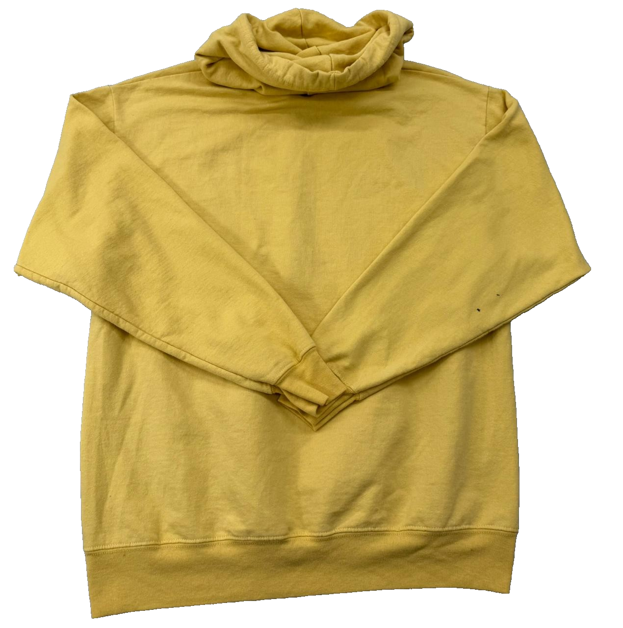 Disney Walt Disney World Yellow Retro Logo Hoodie M Fleece