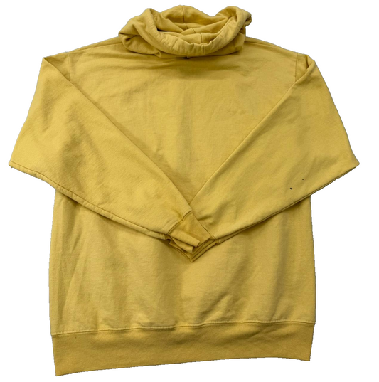 Disney Walt Disney World Yellow Retro Logo Hoodie M Fleece