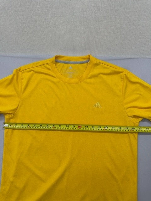 Adidas Climacool Climalite Men's Yellow T-Shirt S Short Sleeve Regular