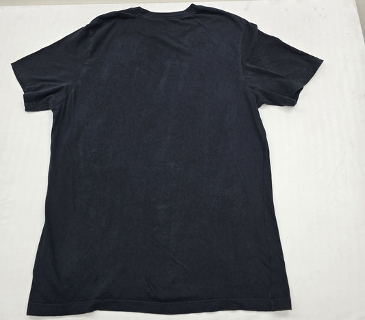 Nike Men's Black T-Shirt – Size L, Crew Neck, Cotton
