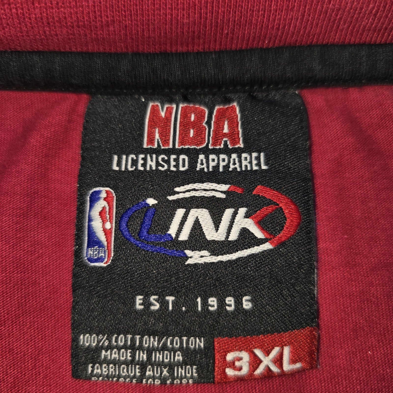 NBA Men Black T-Shirt size 3XL product image 3