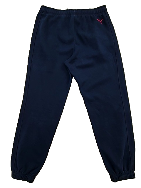 Puma Men's Navy Fleece Sweatpants Size L Regular Fit