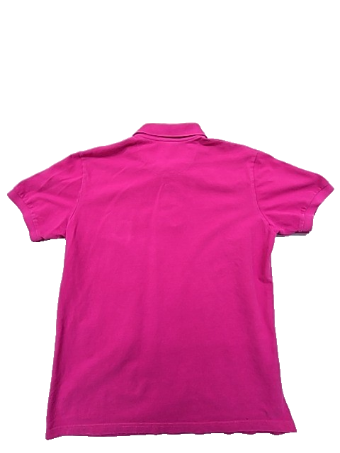 Lacoste Women's Pink Classic Polo Shirt Size 9 Cotton France