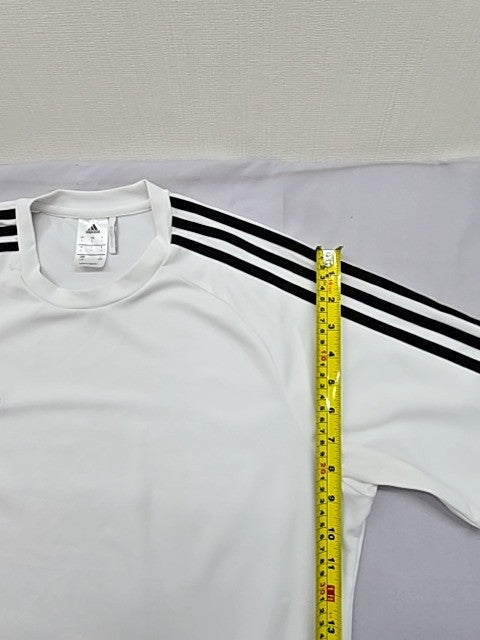 Adidas Tiro Training Soccer Jersey L White 3-Stripes Climacool