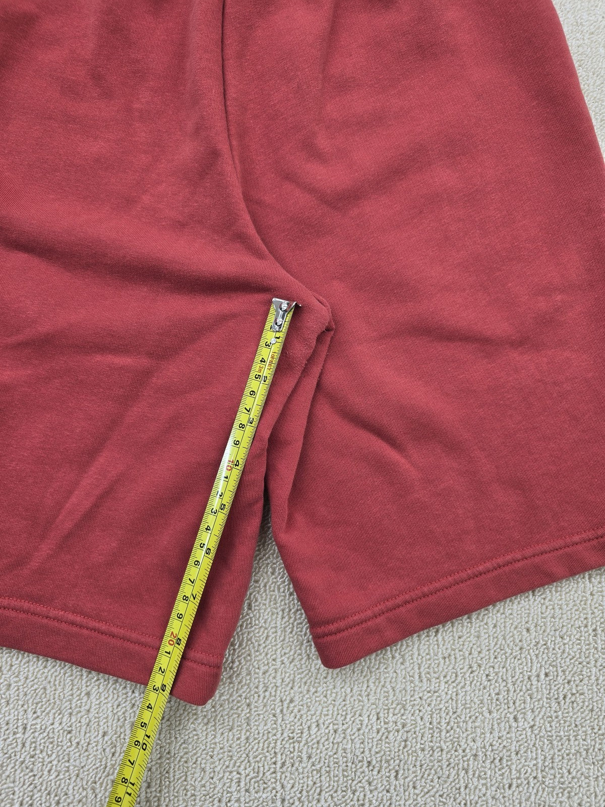 Puma Men's Red French Terry Training Shorts S 10" Inseam