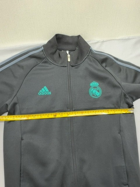 Adidas Men's Grey Real Madrid Track Jacket Size S Recycled