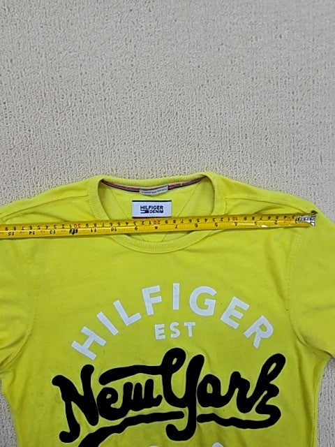 Tommy Hilfiger Yellow Crew Neck Short Sleeve T-Shirt Men S
