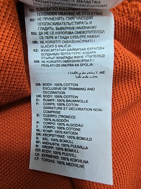 Adidas Boys Orange T-Shirt size S product image 7