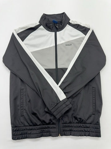 Reebok Boys Black Windbreaker Jacket Size 16A Full Zip Lightweight