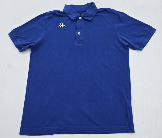 Kappa Men's Navy Polo Shirt – Size M, Short Sleeve, Cotton