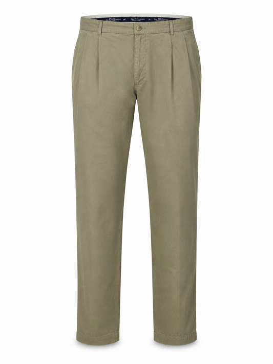 Polo Ralph Lauren Men's Olive Chino Pants 38x36 Relaxed Fit Logo
