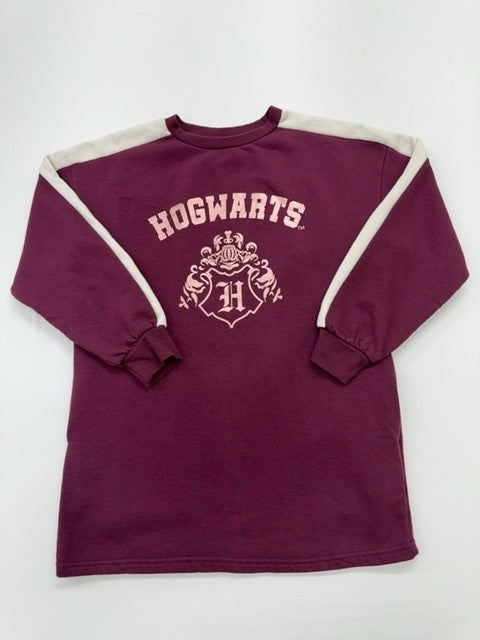 Harry Potter Boys Burgundy Raglan Long Sleeve T-Shirt Size 6 VGUC