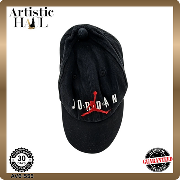 Jordan Club Cap Black/Red One Size Adjustable Cotton Men's Hat