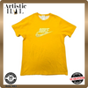 Nike Men's Yellow T-Shirt – Size XL, Short Sleeve, Crew Neck