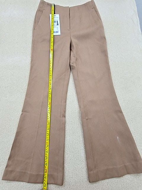 Selected Femme Taupe Flared Tailored Polyester Blend Women's Pants