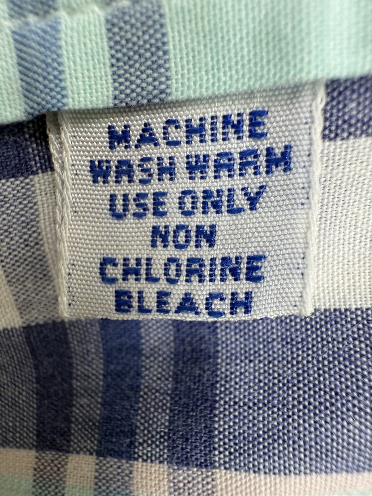 Polo Ralph Lauren Men's Blue Plaid Cotton Long Sleeve Button Down Shirt