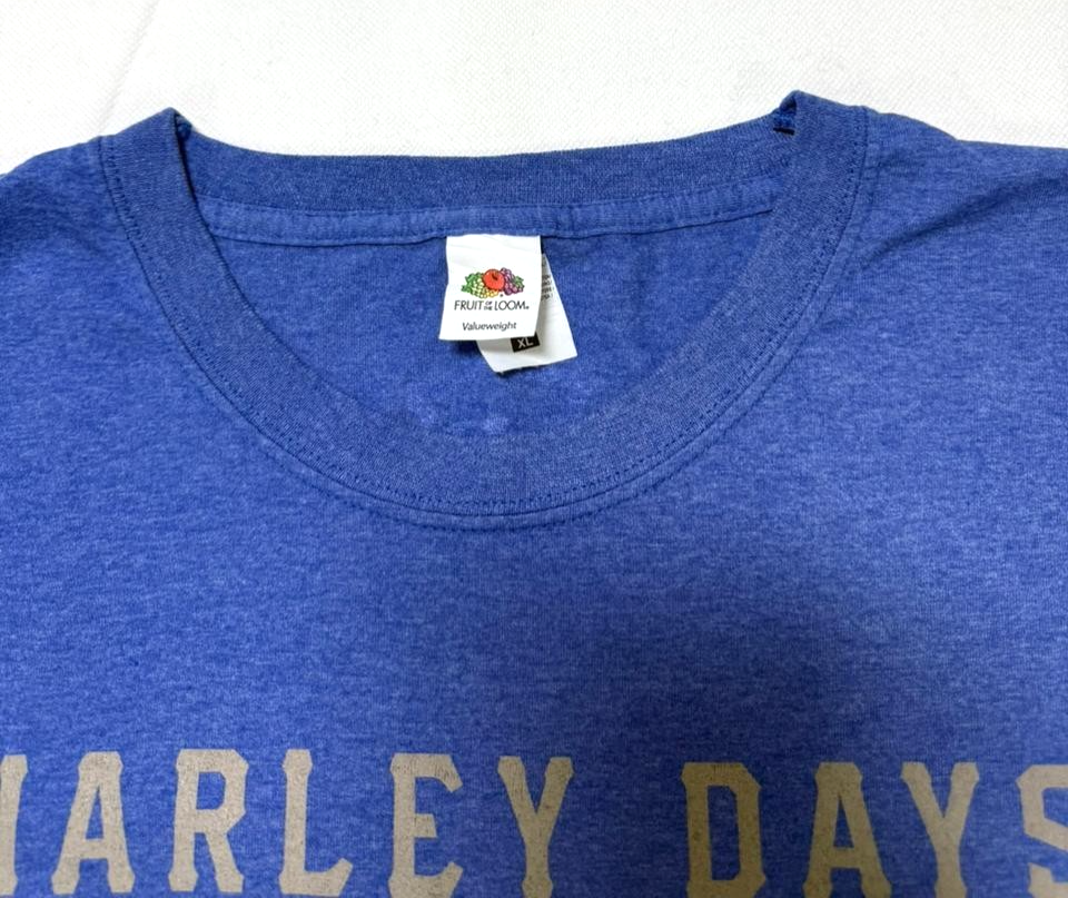Harley-Davidson Morzine-Avoriaz "Harley Days" Event T-Shirt Blue Fruit Of Loom