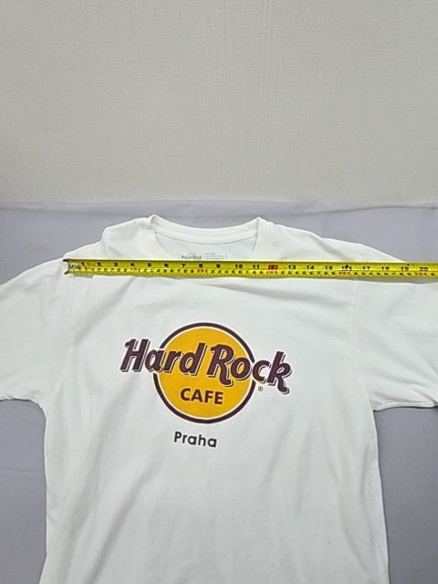 Hard Rock Cafe Men's White Cotton T-Shirt Medium Short Sleeve