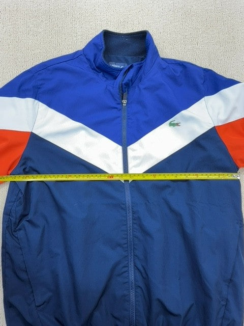Lacoste Sport Color Block Windbreaker Jacket XL Blue/Red/White