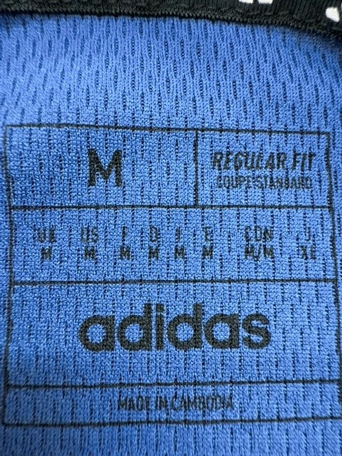 Adidas Men's Blue Quarter-Zip Pullover Sweater Size M
