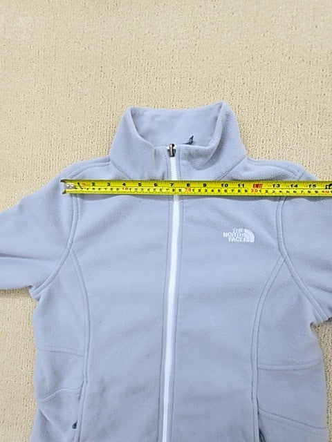 The North Face Women's Grey Full-Zip Fleece Jacket Size M