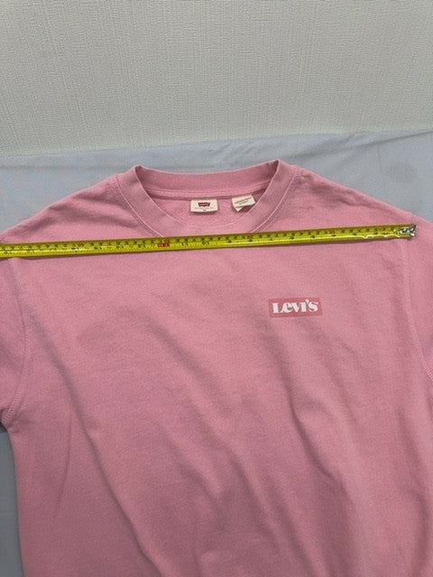 Levi's Pink Crewneck Fleece Sweatshirt XS Women Long Sleeve