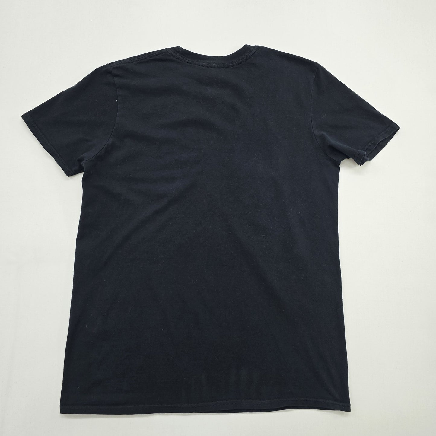 Gildan Men Black Graphic Heavy Metal T-Shirt Crew Neck Size M EUC