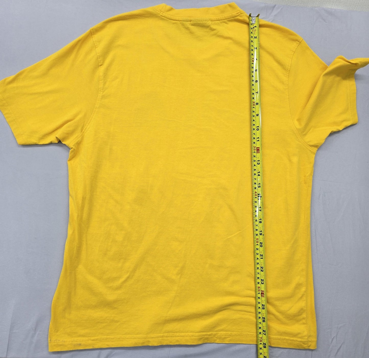 Fila Men's Yellow Athletic Fit Short Sleeve Logo T-Shirt XL