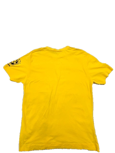 Nike Unisex Yellow Dri-FIT T90 Football T-Shirt Size L