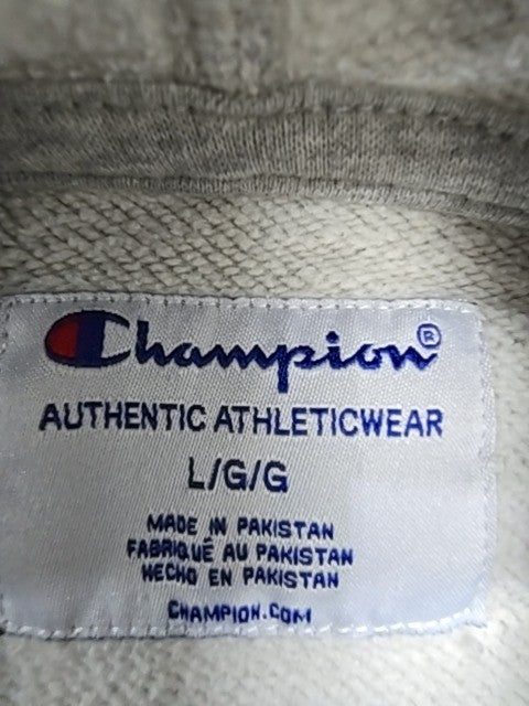 Champion Boys Gray Pullover Hoodie Size L/G Fleece Kangaroo Pocket