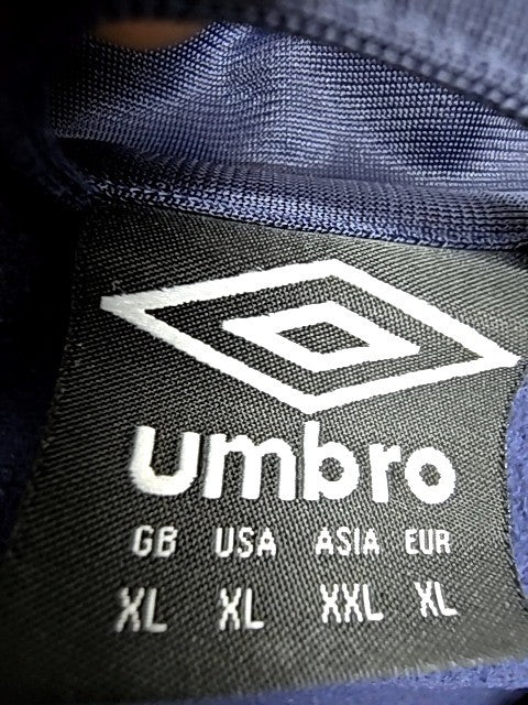Umbro Men's Navy Track Jacket XL 100% Polyester Zipper