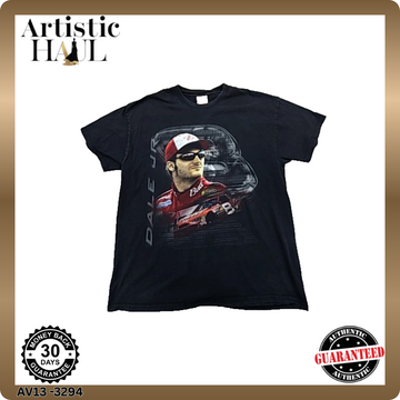Chase Authentics Men's Dale Earnhardt Jr Black NASCAR T-Shirt XL Vintage