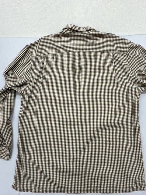 Columbia Brown Gingham Flannel Long Sleeve Button-Down Shirt Men's M