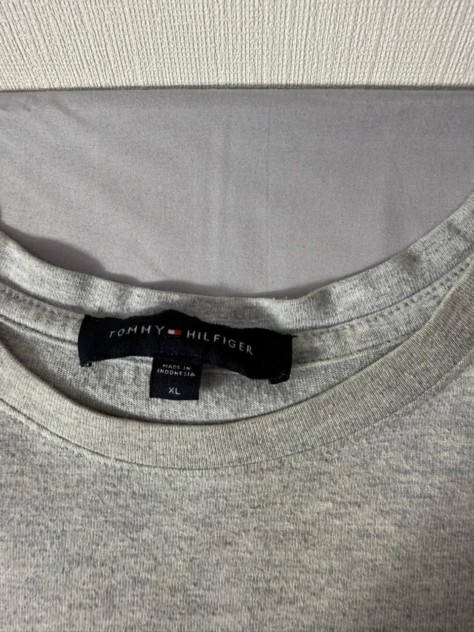 Tommy Hilfiger Men's Gray Graphic Logo T-Shirt Short Sleeve Size XL