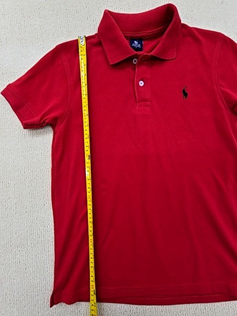 Polo Ralph Lauren Red Cotton Mesh Polo Shirt S Classic Fit