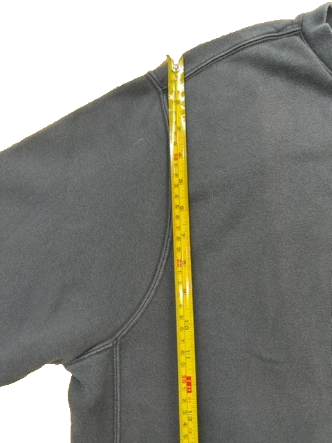 Nike Crewneck Sweatshirt Grey L Cotton Swoosh Long Sleeve