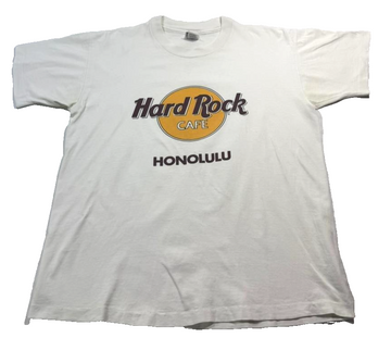Vintage 90'S Kids Hard Rock Cafe Honolulu T-Shirt - Size L