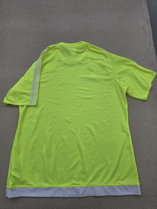 Adidas Men's Yellow Jersey – Size L, Solar solar Solar One-off, Short Sleeve