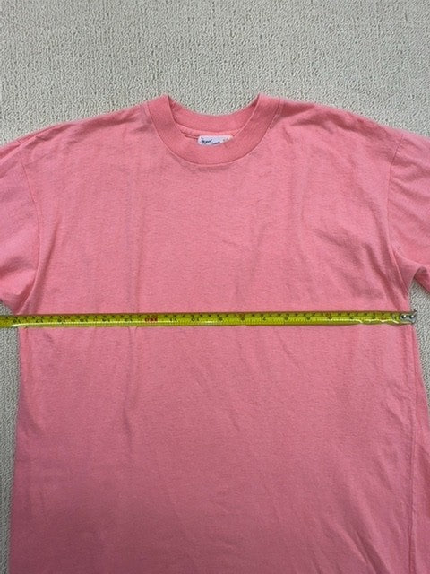Carisma Pink Cotton Crewneck T-Shirt L Short Sleeve Unisex
