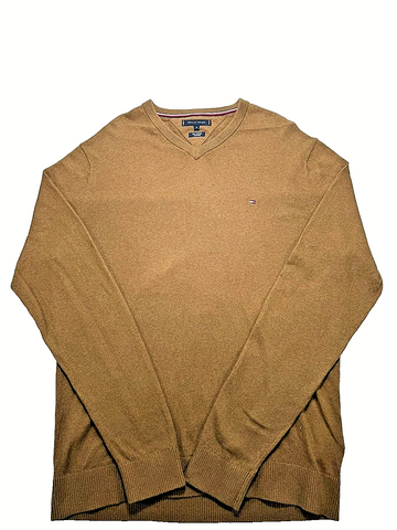 Tommy Hilfiger Men Pima Cotton Cashmere Sweater Size XL