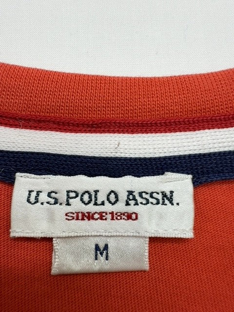 U.S. POLO ASSN. Mens Red Graphic Logo T-Shirt Size M - Crew Neck