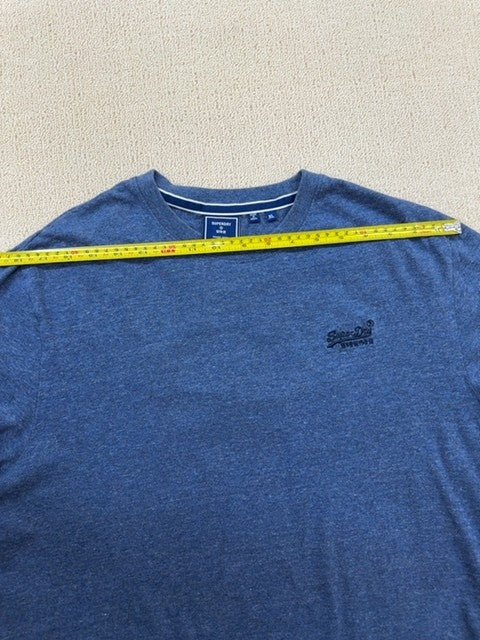 Superdry Organic Cotton Men's Gray XL Short Sleeve Crew Neck T-Shirt