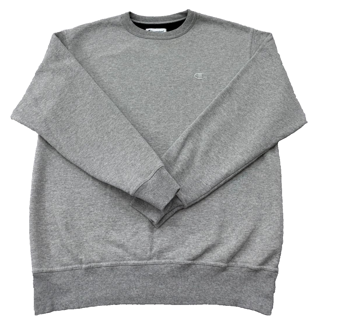 Champion Men's Gray Crewneck Fleece Sweatshirt Size M Regular