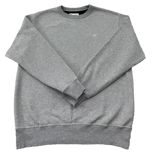 Champion Men's Gray Sweatshirt – Size M, Crew Neck