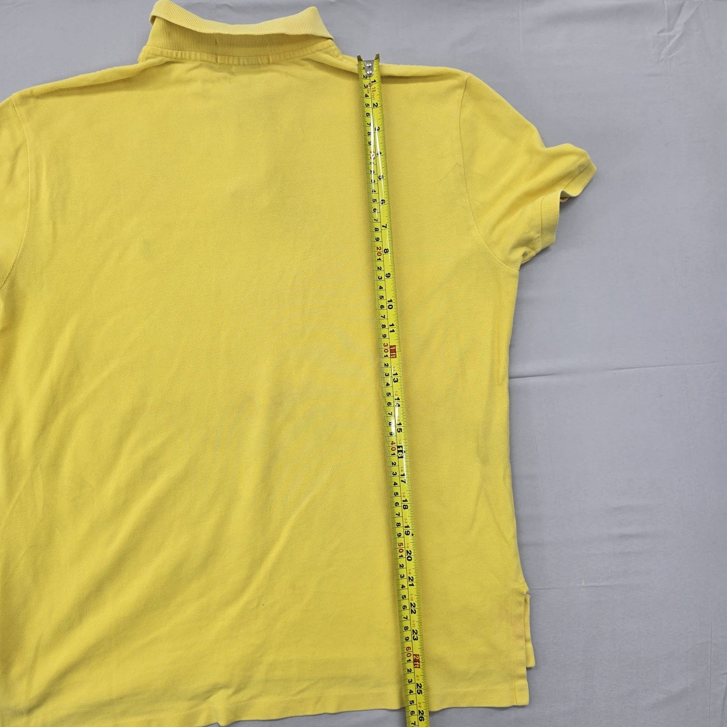 Polo Ralph Lauren Men's Yellow Polo Shirt Size M Custom Fit