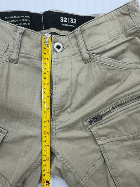 G-Star RAW Men's Khaki Rovic Cargo Pants 32/32 Tapered