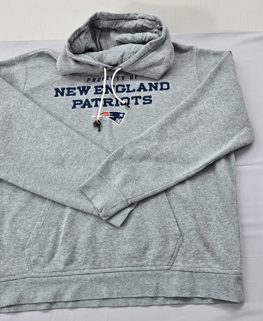 Nike Men's Patriots Heather Gray Pullover Hoodie 2XL NFL Training