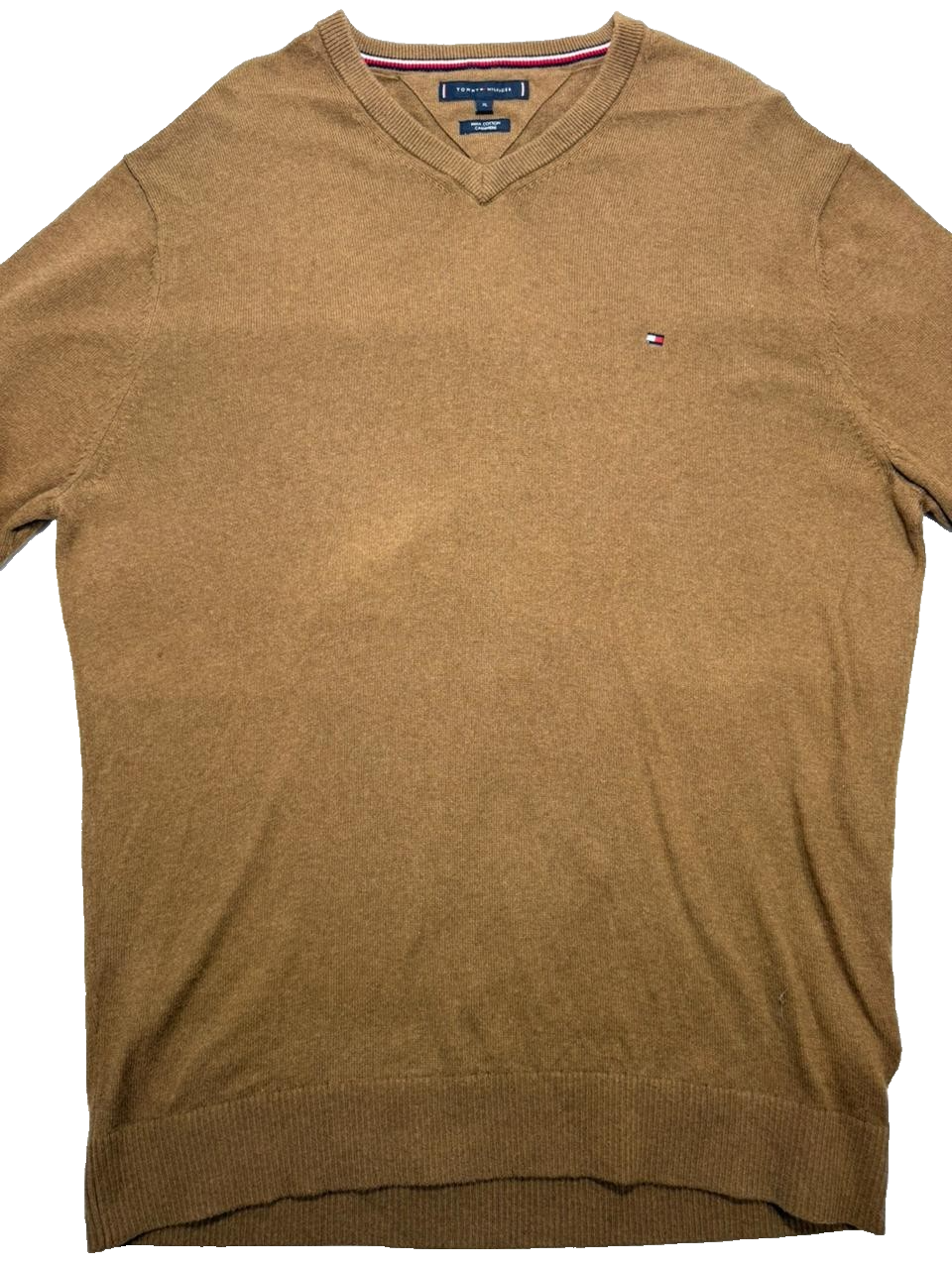 Tommy Hilfiger Men Pima Cotton Cashmere Sweater Size XL