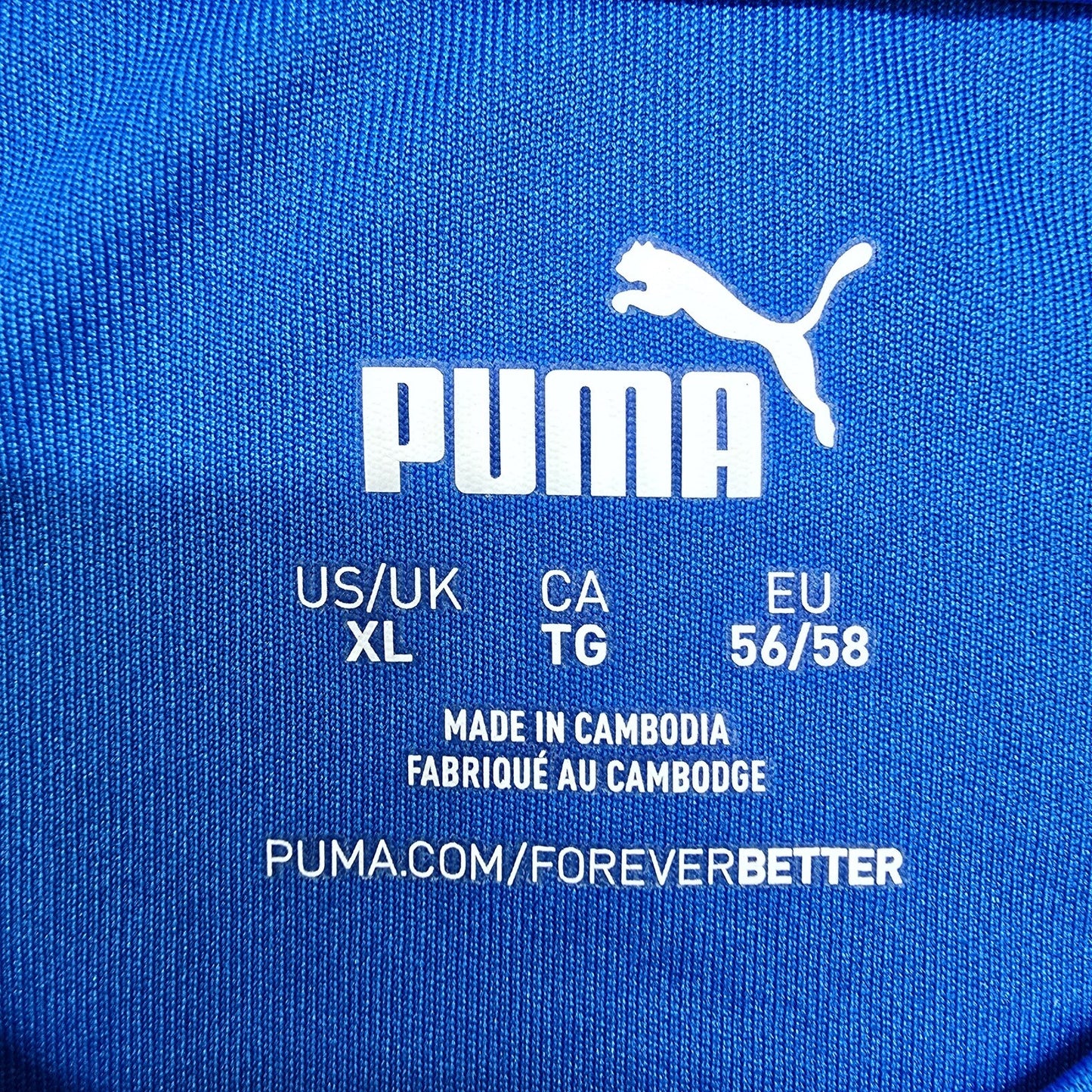 PUMA Men's Electric Blue DryCELL Soccer Jersey XL