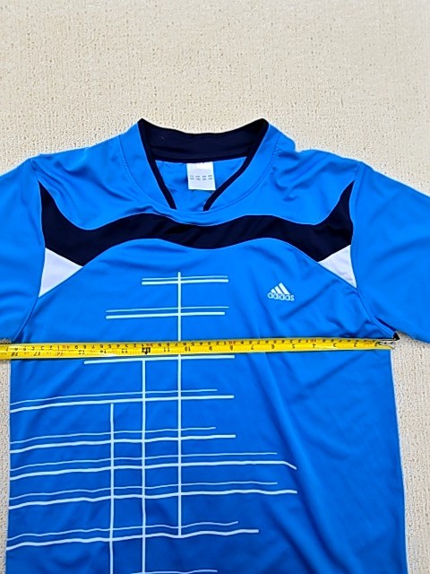 Adidas Men's M Blue Soccer Jersey Short Sleeve Polyester